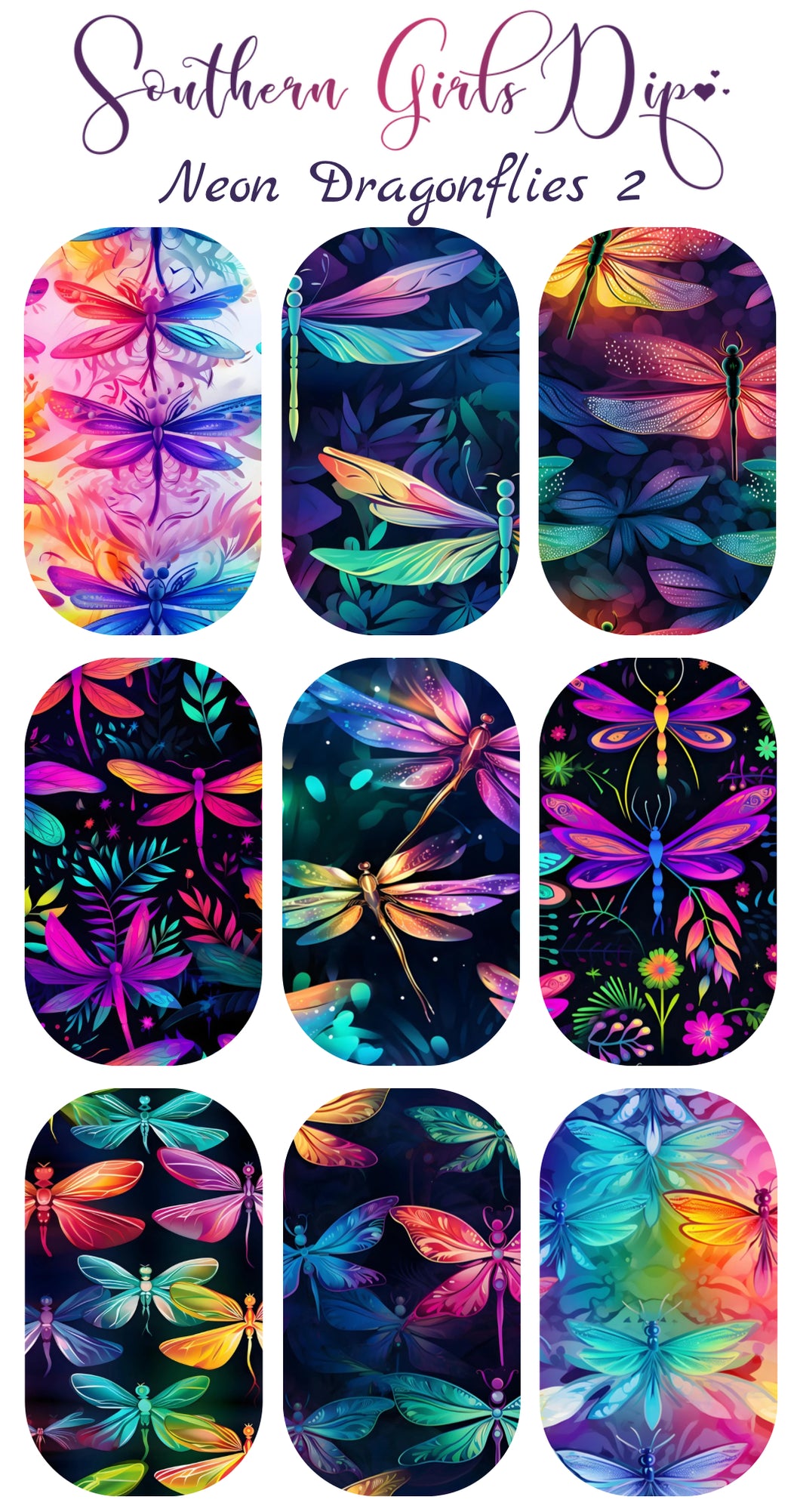 Neon Dragonflies 2