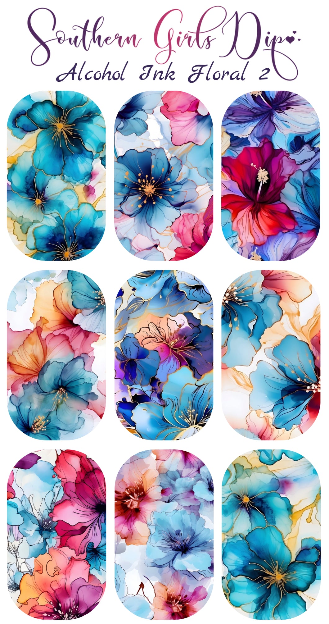 Alcohol Ink Floral 2