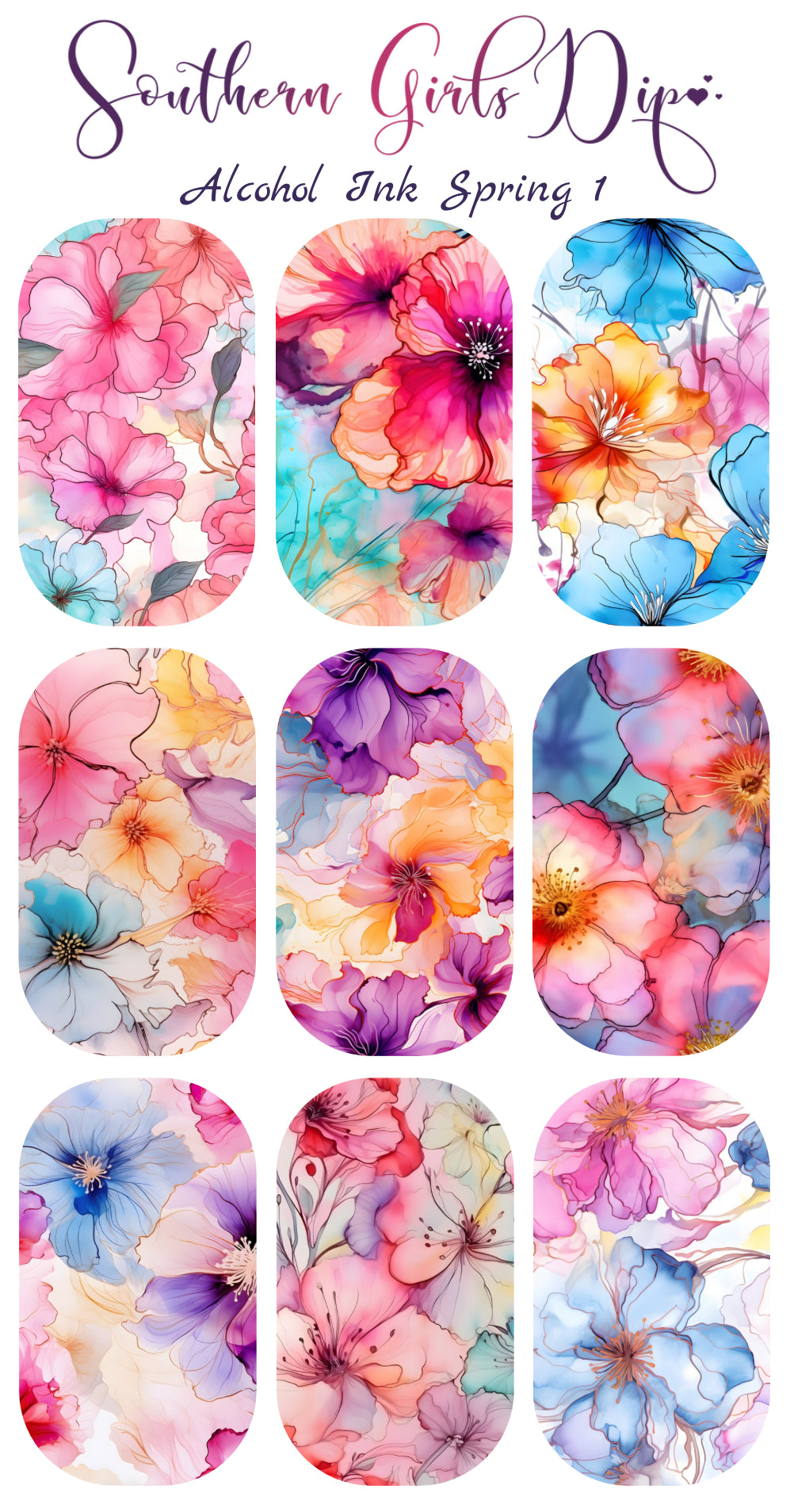 Alcohol Ink Spring 1