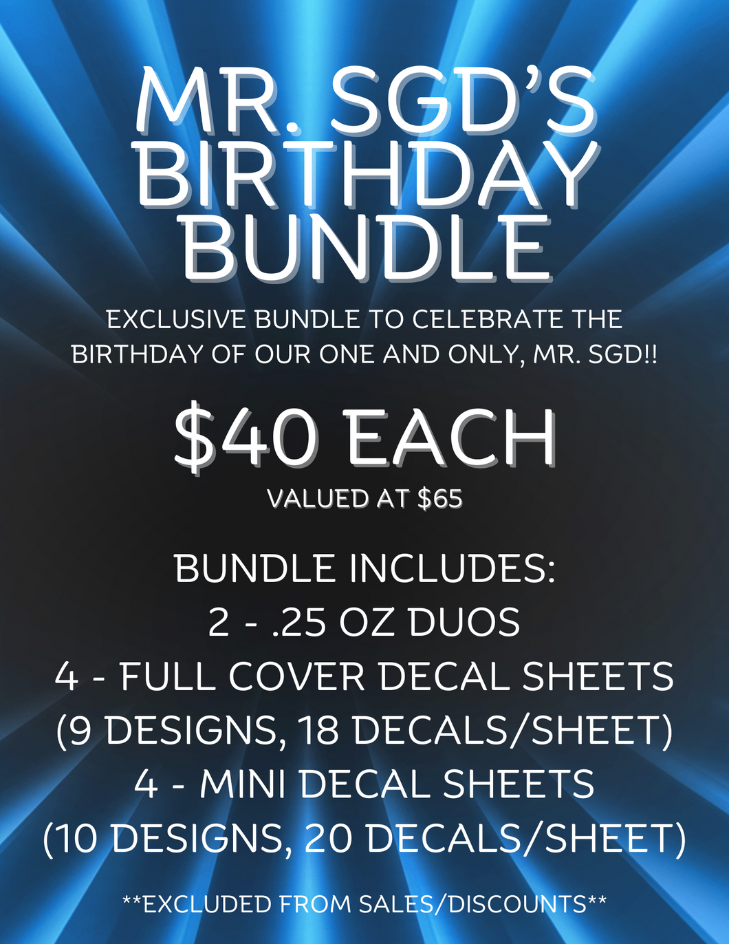 Mr. SGD’s Birthday Bundle