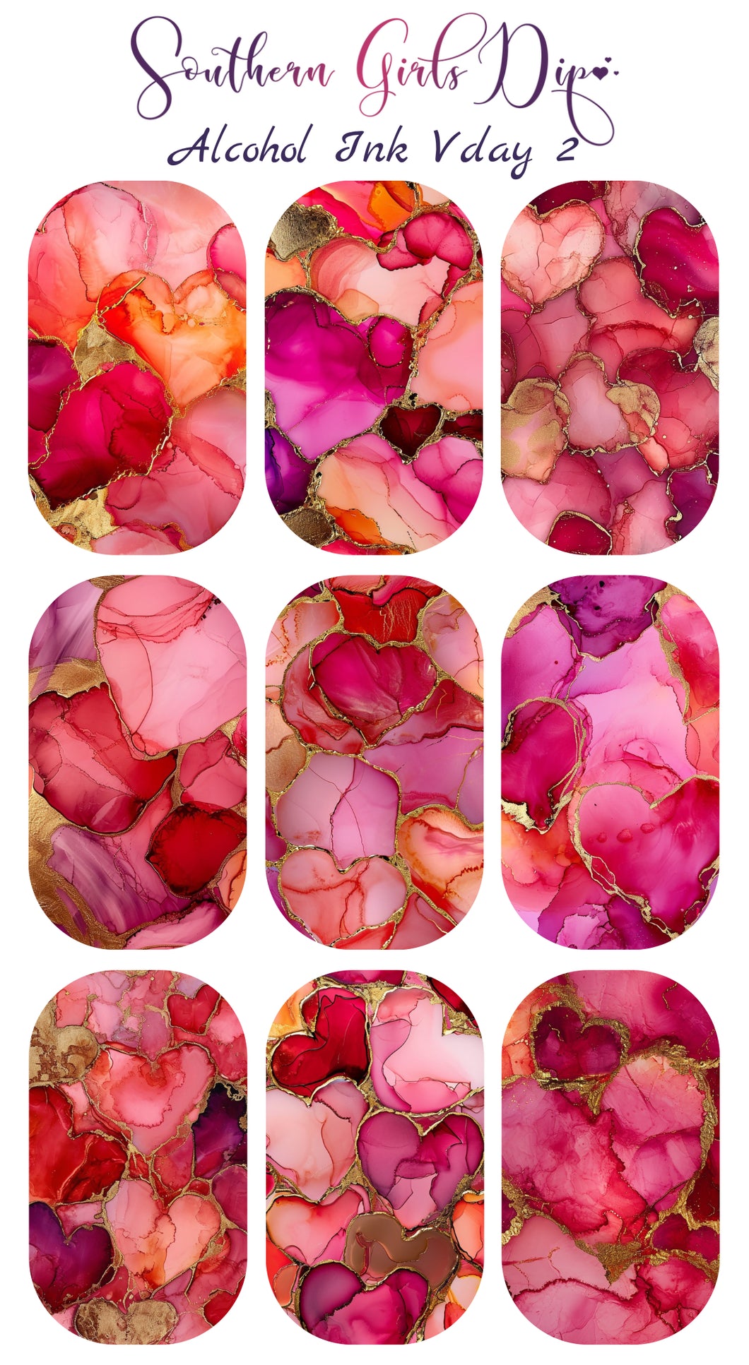 Alcohol Ink Vday 2